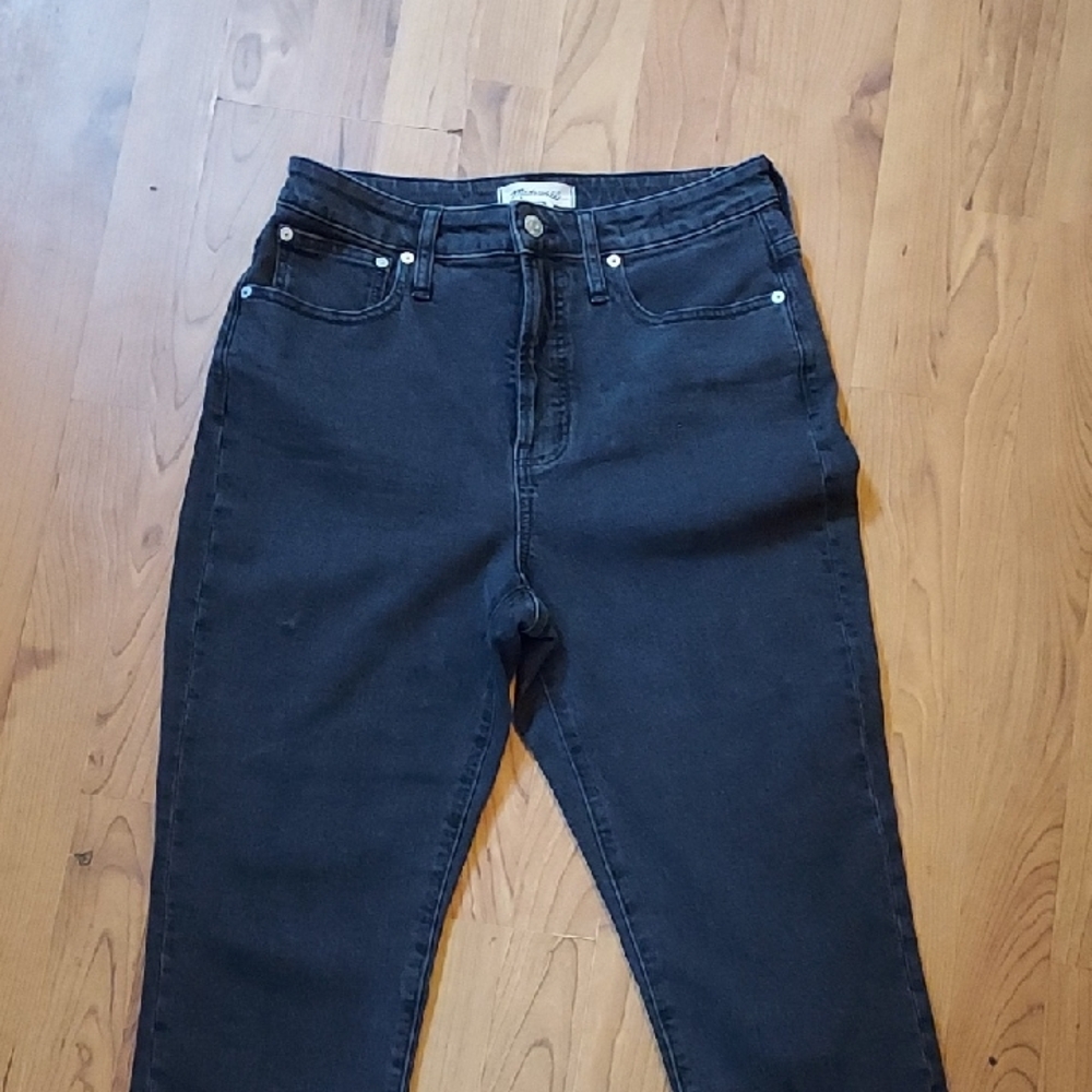 Madewell Curvey Perfect Vintage High Rise Black Jeans